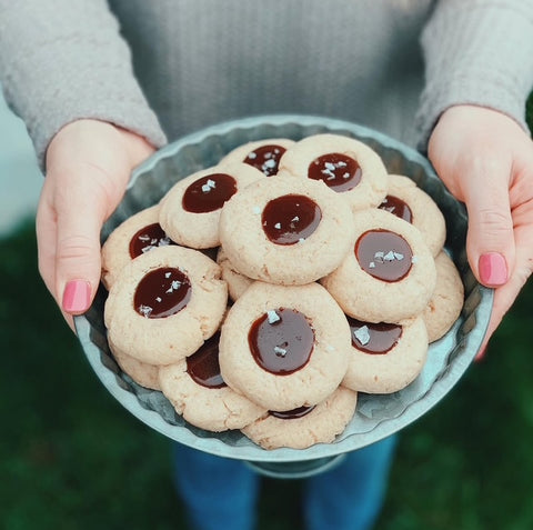 Salted Caramel Thumbprints - Half Dozen
