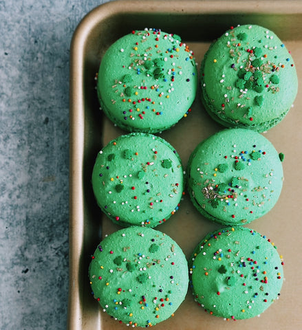 Shamrock Shake Macarons